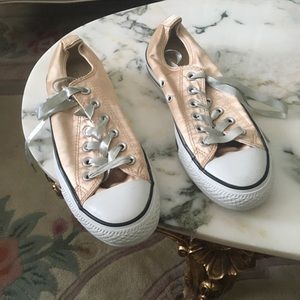 ALL STAR pink satin sneakers
